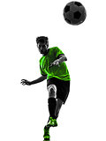 soccer football player young man silhouette