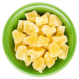 chunks of dried pineapple