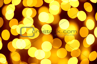 Abstract Christmas Background with Blurred Lights