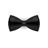 Semi-realistic black bow tie