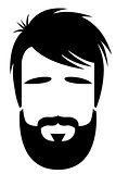 Bearded man illustration