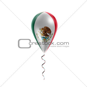 Flag of Mexico on balloon