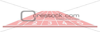 Running track in pink design