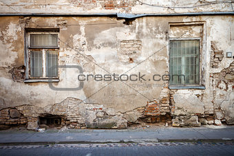 Aged street wall