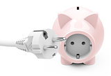 power socket piggy bank