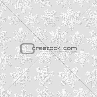 Seamless background with snowflakes