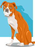 boxer dog cartoon illustration