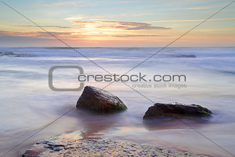 Morning light over the ocean at Bungan Beach Newport