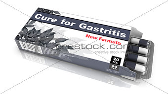 Cure For Gastritis, Red Open Blister Pack.