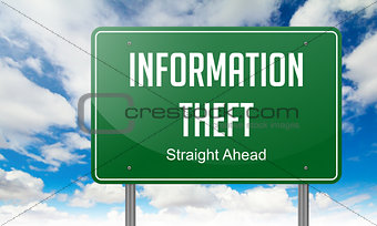 Information Theft on Highway Signpost.