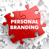 Personal Branding on Red Puzzle.