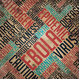Ebola - Grunge Word Collage.