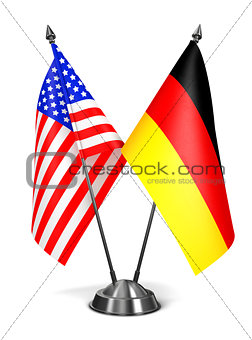 USA and Germany - Miniature Flags.