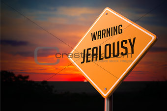 Jealousy on Warning Road Sign.