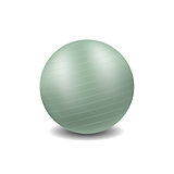 Gym ball in light green design