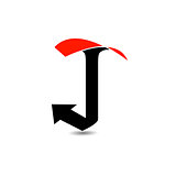 Logo abstract letter J