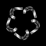 Metallic design element or logo