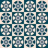 Seamless pattern with a snowflakes
