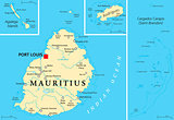Mauritius Political Map