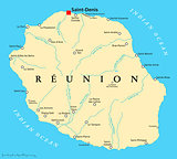 Reunion Political Map