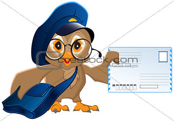 Owl postman brought a letter