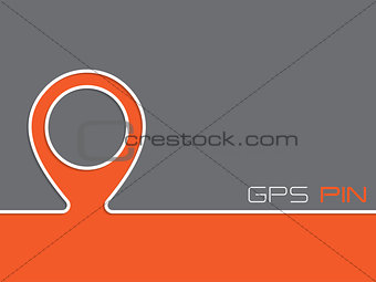 Advertising background with gps pin