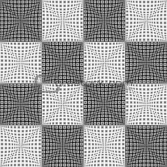 Design seamless monochrome checked pattern