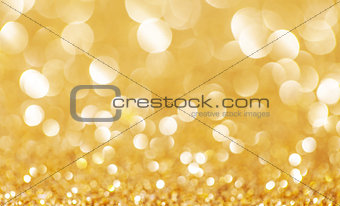 Golden Abstract Elegant Christmas background.