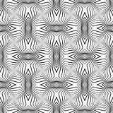 Design seamless monochrome warped pattern