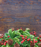 Christmas garland background