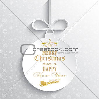 Decorative Christmas bauble background 