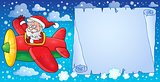 Santa Claus in plane theme image 8