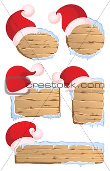 Winter Christmas signs collection 1