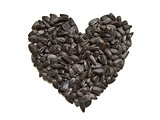 sunflower seeds heart