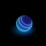 Blue luminous ball