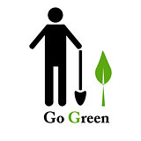 Go green emblem