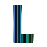 neon letter L