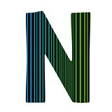 neon letter N