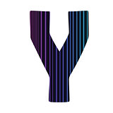 neon letter Y