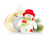 Christmas decor and snowman toy