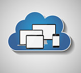 Cloud Computing Concept Vector Illustration