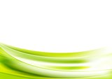 Abstract bright green wavy background