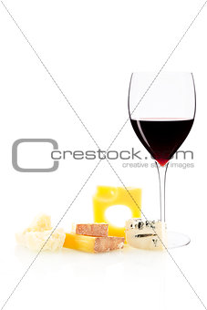 Cheese and wine.