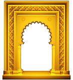 Oriental style gold frame