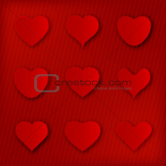 Various heart shape icons