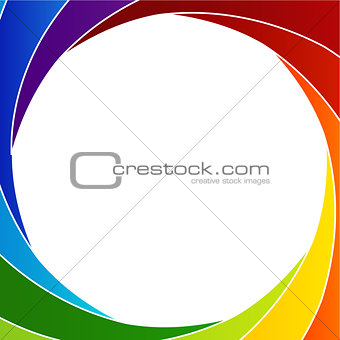 Colorful Shutter aperture background or design element