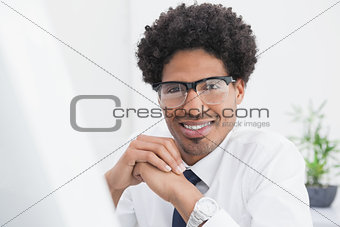 Portrait of a businessman with glasses