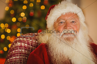 Portrait of smiling santa claus