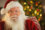 Portrait of santa with his glasses