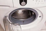 High angle view of washing machine